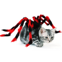 HKM-0625213 Spider Costume for Pets - Adorable Halloween Outfit for Cats and Dogs in Red and Black Cotton