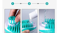 HKM-0625469 Pet Bath Massage Comb for Dogs and Cats - Dual Function ABS Brush with Soft Bristles