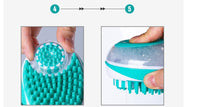 HKM-0625469 Pet Bath Massage Comb for Dogs and Cats - Dual Function ABS Brush with Soft Bristles