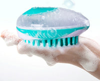 HKM-0625469 Pet Bath Massage Comb for Dogs and Cats - Dual Function ABS Brush with Soft Bristles