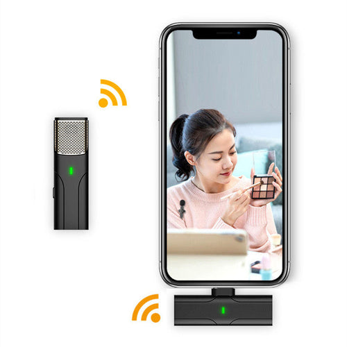 HKM-062739 Wireless Lavalier Microphone with Bluetooth Connectivity for Live Streaming and Video Recording