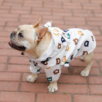 HKM-0628157 Waterproof Thin Dog Clothes for Spring & Autumn in Bear, Cat, and Zoo Designs