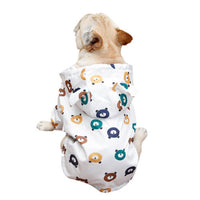 HKM-0628157 Waterproof Thin Dog Clothes for Spring & Autumn in Bear, Cat, and Zoo Designs