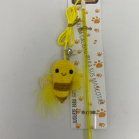 HKM-0628413 Interactive Bee Cat Teaser Wand for Playful Cats