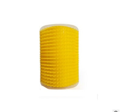 HKM-0629181 Cat Self-Grooming Wall Brush with Catnip - Durable Plastic, Soft Massage Design