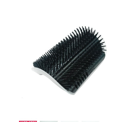 HKM-0629181 Cat Self-Grooming Wall Brush with Catnip - Durable Plastic, Soft Massage Design