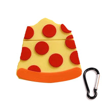 HKM-062931 Cute Pizza-Themed Bluetooth Headset Case for AirPods - Compatible Storage Box for Wireless Earbuds