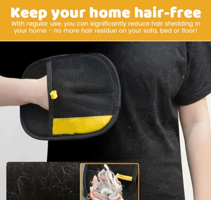 HKM-0629437 Cat Hair Removal Gloves - Effective Pet Hair Cleaner for Easy Grooming