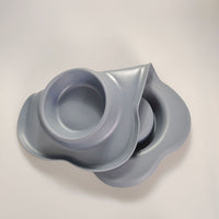 HKM-0629565 Silicone Double Dog Bowl with Stainless Steel Insert - Large and Small Sizes Available