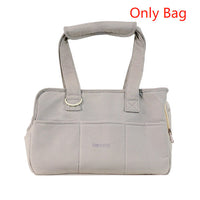 HKM-0629821 Small Dog Hand Messenger Bag in Beige - Nylon Canvas, Lightweight Design, Compact Size