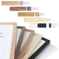 HKM-063059 Solid Oak Picture Frame for Home Decor – Classic Wooden Wall Hanging Display, Available in Various Sizes 21x30, 30x40, 40x50, 50x70 cm