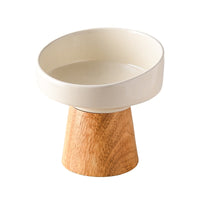 HKM-0633533 Elevated Ceramic Pet Bowl for Cats and Small Dogs - Ideal for Food and Water