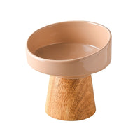HKM-0633533 Elevated Ceramic Pet Bowl for Cats and Small Dogs - Ideal for Food and Water