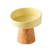 HKM-0633533 Elevated Ceramic Pet Bowl for Cats and Small Dogs - Ideal for Food and Water