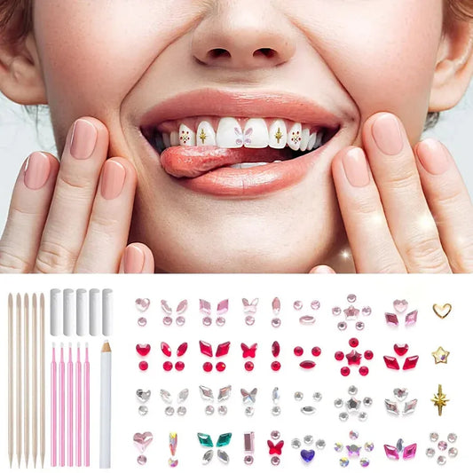 HKM-063507 Tooth Gem Kit with Fashionable Crystals for Teeth Jewelry and Accessories