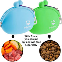 HKM-0635581 Silicone Pet Snack Bag in Assorted Colors – Medium Soft, Compact Design