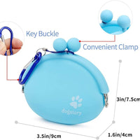 HKM-0635581 Silicone Pet Snack Bag in Assorted Colors – Medium Soft, Compact Design