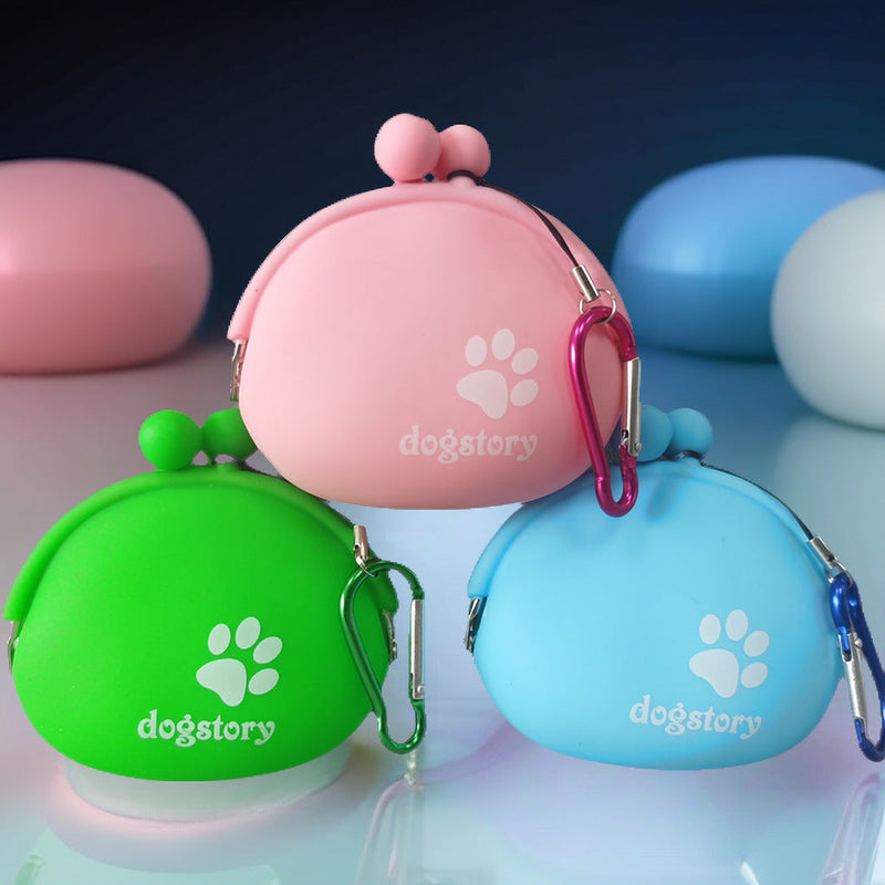 HKM-0635581 Silicone Pet Snack Bag in Assorted Colors – Medium Soft, Compact Design