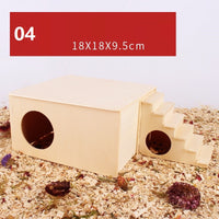 HKM-0636605 Wooden Fence Landscaping Platform Swing Toy for Small Pets