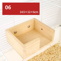 HKM-0636605 Wooden Fence Landscaping Platform Swing Toy for Small Pets