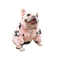 HKM-0637501 Fluffy Pink Velvet Coat for Cats - Stylish Princess Design, Multiple Sizes Available