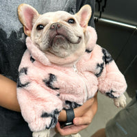 HKM-0637501 Fluffy Pink Velvet Coat for Cats - Stylish Princess Design, Multiple Sizes Available