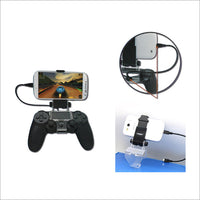 HKM-063891 PS4 Wireless Controller Charging Stand with Mobile Phone Holder