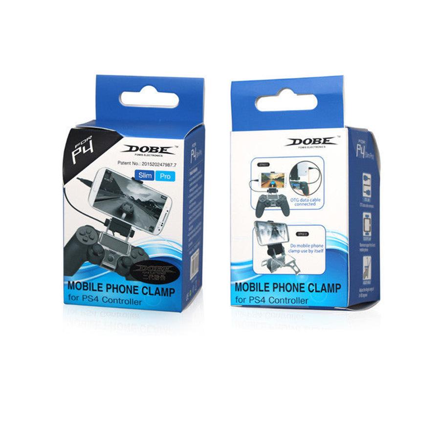 HKM-063891 PS4 Wireless Controller Charging Stand with Mobile Phone Holder