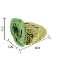 HKM-0639165 Pet Flannel Storage Bag in Chou-121 Green – Durable Cloth Design, One Size