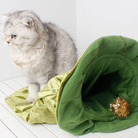 HKM-0639165 Pet Flannel Storage Bag in Chou-121 Green – Durable Cloth Design, One Size