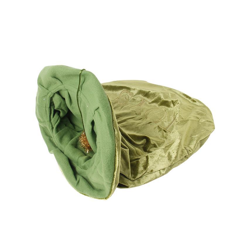 HKM-0639165 Pet Flannel Storage Bag in Chou-121 Green – Durable Cloth Design, One Size