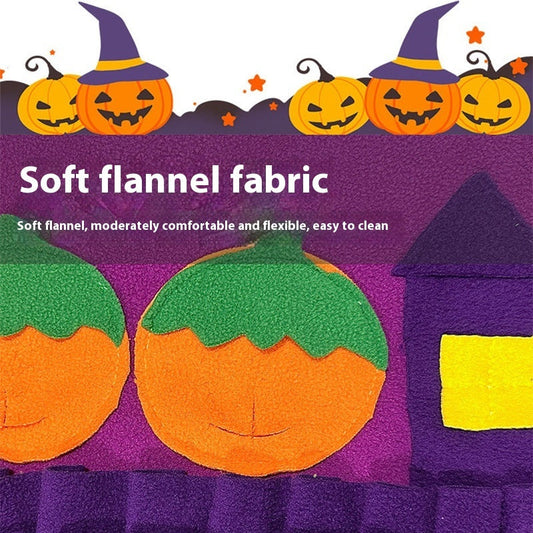HKM-0639933 Halloween Scented Sniffing Pad for Dogs and Cats, Non-Slip Pet Toy, 50 x 60 cm Polar Fleece