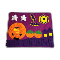 HKM-0639933 Halloween Scented Sniffing Pad for Dogs and Cats, Non-Slip Pet Toy, 50 x 60 cm Polar Fleece
