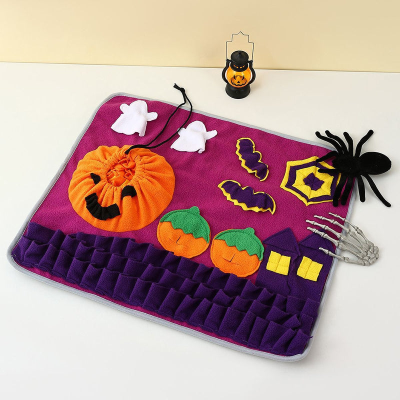 HKM-0639933 Halloween Scented Sniffing Pad for Dogs and Cats, Non-Slip Pet Toy, 50 x 60 cm Polar Fleece