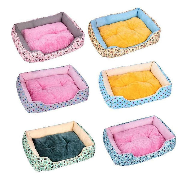 HKM-064019 Cozy Plush Pet Bed for Dogs and Cats - Various Sizes with Waterproof Bottom and Non-Slip Design