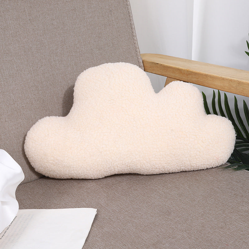 HKM-064083 Bay Window Plush Doll Cushion for Afternoon Naps - Available in White, Beige, Brown, Gray, 33cm Height
