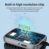 HKM-064083 USB-C to 3.5mm Dual Function Audio Adapter with Charging for iPhone 15 and Samsung Devices