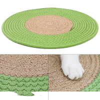 HKM-0640957 Japanese Cat Claw Grinding Mattress - Cotton Thread, 40cm Diameter, Available in Various Colors