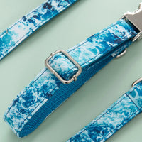 HKM-0641085 Marine Pet Dog Collar - Adjustable Polyester Design, Available in Multiple Sizes