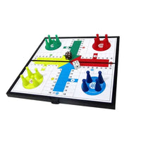 HKM-064147 Magnetic Folding Ludo Game Board and Chess Set for Children, 25x25 cm