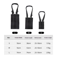 HKM-0641725 Adjustable Dog Rehabilitation Training Belt for Senior and Disabled Pets in Black Teddy Plush