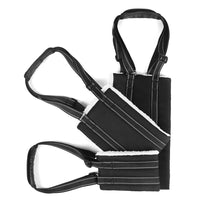 HKM-0641725 Adjustable Dog Rehabilitation Training Belt for Senior and Disabled Pets in Black Teddy Plush