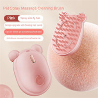 HKM-0642365 3-in-1 Pet Grooming Brush with Spray, Massage, and Hair Removal Features