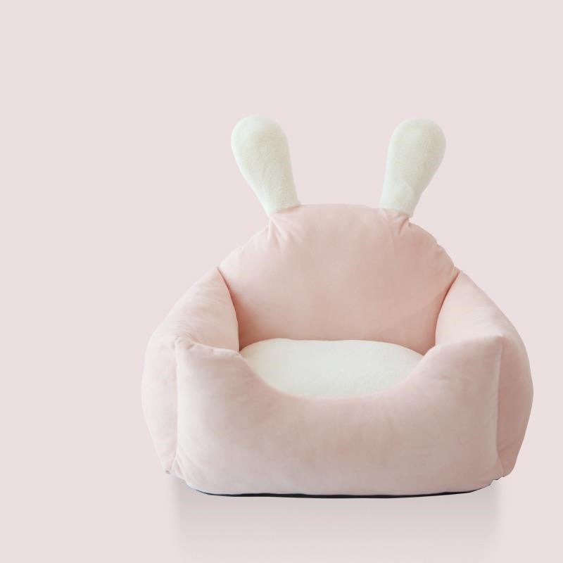 HKM-0643133 Removable and Washable Pet Nest with Soft Artificial Short Plush Fabric - Multiple Sizes Available