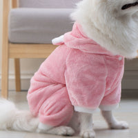 HKM-0643517 Cozy Coral Fleece Pig Costume for Cats & Small Dogs - Fleece-Lined Pet Apparel