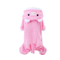 HKM-0643517 Cozy Coral Fleece Pig Costume for Cats & Small Dogs - Fleece-Lined Pet Apparel