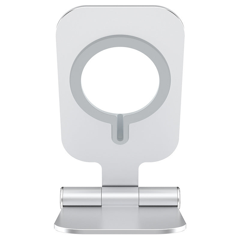 HKM-064403 Foldable Aluminium Alloy Phone Stand for iPhone 12 Mini, 12 Pro Max, Magnetic Wireless Charging Support