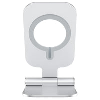 HKM-064403 Foldable Aluminium Alloy Phone Stand for iPhone 12 Mini, 12 Pro Max, Magnetic Wireless Charging Support
