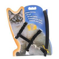 HKM-0644157 Durable Multi-Color Nylon Cat Leash with Adjustable Chest Strap