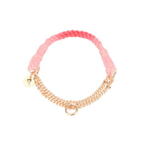 HKM-0644669 Hand-Woven Gradient Color Dog Collar - Cotton Thread, All Seasons, Available in Small, Medium, and Large